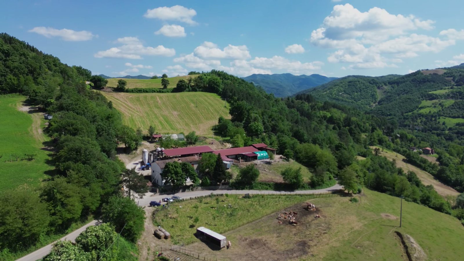 Castel del Rio dall'alto, fotogramma dal mini documentario